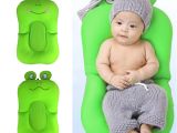 Best Newborn Bathtub Frog Shape Foldable Baby Bathtub Bathing Cushion Shower Newborn Baby