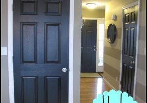 Best Paint for Interior Doors and Baseboards Love This Look Black Painted Interior Doors Plus A Neat Hint On