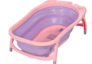 Best Portable Baby Bathtub 2019 Baby toddler Folding Bathtub Thickened with Sponge