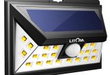 Best solar Powered Motion Security Light Litom 24 Led solar Lights Warm Light Super Bright solar Wall Lights