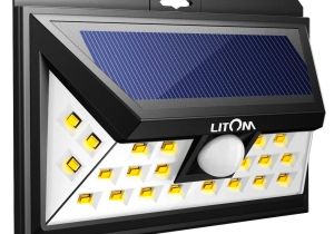 Best solar Powered Motion Security Light Litom 24 Led solar Lights Warm Light Super Bright solar Wall Lights
