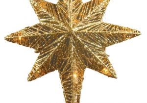 Bethlehem Lights Replacement Bulbs 12 Lighted Gold Glitter Star Of Bethlehem Christmas Tree topper