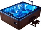 Big Bathtubs with Jets Extended Length Double Lounger 7 Person Outdoor Hot Tub