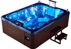 Big Bathtubs with Jets Extended Length Double Lounger 7 Person Outdoor Hot Tub