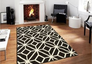 Big Black Fur Rug Black Moroccan Trellis 8×11 area Rug Carpet Abstract Large New
