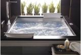 Big Jetted Bathtub New Design Whirlpool Bathtub with Big Waterfall for 2