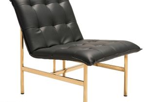 Black Accent Chair Target Modern Armless Tufted and Upholstered Lounge Chair Black