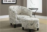 Black Accent Chair with Ottoman Monarch Specialties White Arm Chair with Ottoman I 8058