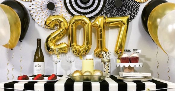 Black and Gold 65th Birthday Decorations Graduation Anniversary Engagement Birthday Party Decorations