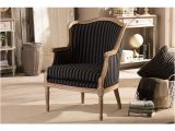 Black and Grey Accent Chair Baxton Studio Charlemagne Traditional French Black and