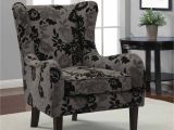 Black and Grey Accent Chair This Chair Features A Classic Wing Chair Design with A