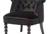 Black and White Accent Chair Canada Baxton Studio Flax Velvet Vanity Accent Chair In Black