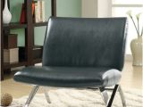 Black and White Accent Chair Canada Monarch Specialities Black Pu Chrome Metal Accent Chair