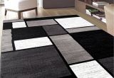 Black and White Fuzzy Rug area Rugs Fuzzy Rugs for Living Rooms Yellow and Gray Rug for