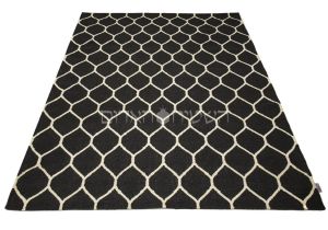 Black and White Kilim Rug Gray Kilim White Rug Handmade Geometric Kilim Carpet area Rug Living