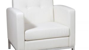 Black and White Leather Accent Chair Ave Six Wall Street White Faux Leather Arm Chair Wst51a