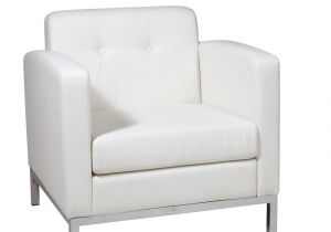 Black and White Leather Accent Chair Ave Six Wall Street White Faux Leather Arm Chair Wst51a