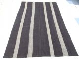 Black and White Striped Kilim Rug Oversize Gray and Black Kilim Rug 8 9 X12 9 Feet 267×388 Cm Natural
