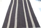 Black and White Striped Runner Rug Oversize Gray and Black Kilim Rug 8 9 X12 9 Feet 267×388 Cm Natural