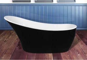 Black Bathtubs for Sale 63" Black Finish Fiberglass Acrylic Freestanding Oval