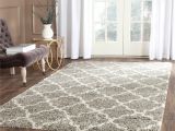 Black Fuzzy Rug Walmart Safavieh Hudson Quatrefoil Shag Grey Ivory Rug 7 Square Sgh282b