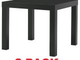 Black Living Room End Tables Amazon Ikea Table End Side Black 2 Pack Lack Kitchen & Dining