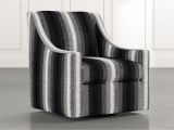 Black Oversized Swivel Accent Chair Emerson Ii Black Striped Swivel Accent Chair