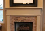 Black Quartz Fireplace Surround Half Brick Fireplace Surround with Elevated Hearth Home Decor