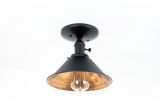 Black Semi Flush Mount Ceiling Light Flush Mount Ceiling Light Modern Light Fixture Copper Lights