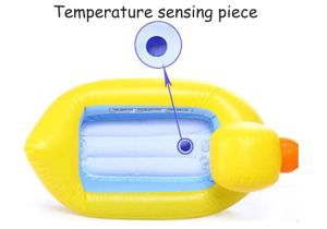 Blow Up Baby Bathtub Baby Inflatable Duck Bath Tub Temperature Sensing Pool