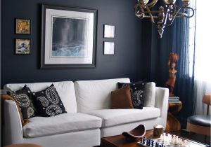 Blue and Grey Living Room 15 Beautiful Dark Blue Wall Design Ideas