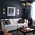 Blue and Grey Living Room 15 Beautiful Dark Blue Wall Design Ideas