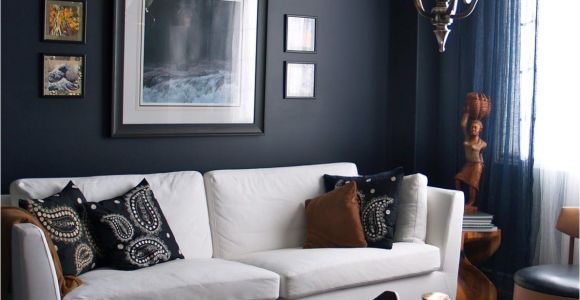 Blue and Grey Living Room 15 Beautiful Dark Blue Wall Design Ideas