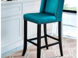 Blue Counter Height Chairs Counterht Stool Nailhead Trim Bar Stools Swivel with Backs Outdoor