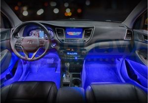 Blue Interior Led Lights for Cars Ledglow 4pc Blue Led Car Interior Underdash Lighting Kit Gadgets
