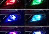 Blue Led Interior Lights for Cars New T10 5050 Led Rgb Multi Color Interior Wedge Side Light Strobe
