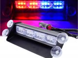 Blue Lights for Firefighters High Brightness 12v 2×2 4led Red Blue Yellow Car Police Strobe Flash