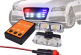 Blue Lights for Firefighters High Brightness 12v 2×2 4led Red Blue Yellow Car Police Strobe Flash