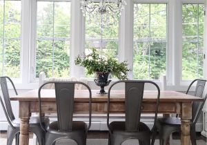 Blue Metal Dining Chairs Kindred Vintage Farmhouse Style Home Design Inspiration
