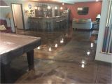 Blue Metallic Epoxy Floor Metallic Marble Epoxied Basement Floor In Peoria Illinois