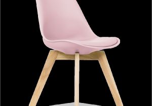 Blush Pink Fluffy Chair Eames Inspired Candy Floss Pink Dining Chairs with solid Oak Crossed