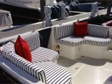 Boat Interior Restoration Michigan Red White Blue Cockpit Boston Yacht Sales Custom Fabrics S S