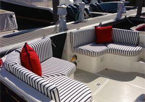 Boat Interior Restoration Michigan Red White Blue Cockpit Boston Yacht Sales Custom Fabrics S S