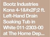 Bootz 54 Inch Bathtub Bootz Industries Kona 4 1 2 Ft Left Hand Drain soaking