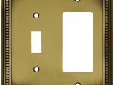 Brainerd Light Switch Covers Brainerd 64740 Beaded Single toggle Switch Decorator Wall Plate