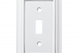 Brainerd Light Switch Covers Shop Brainerd Architectural 1 Gang Pure White Single toggle Wall