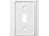 Brainerd Light Switch Covers Shop Brainerd Architectural 1 Gang Pure White Single toggle Wall