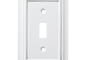Brainerd Light Switch Covers Shop Brainerd Architectural 1 Gang Pure White Single toggle Wall