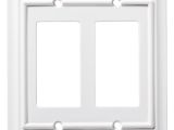 Brainerd Light Switch Covers Shop Brainerd Architectural 2 Gang Pure White Double Decorator Wall