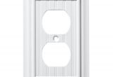 Brainerd Light Switch Covers Shop Brainerd Beadboard 1 Gang Pure White Single Duplex Wall Plate